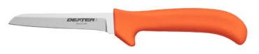 SANI-SAFE® 4¼" clip point utility/deboning knife, orange handle