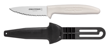 SANI-SAFE® 3 ½" Utility/Net Knife w/Sheath, Carded